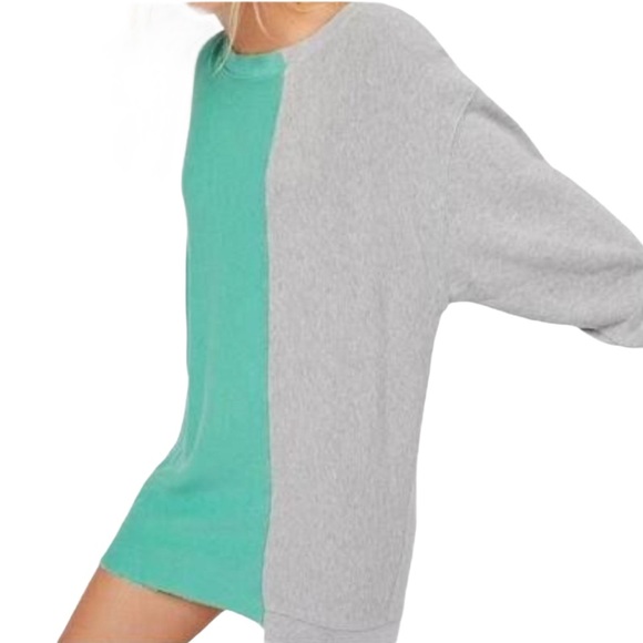 NWOT FREE PEOPLE Gray Boatneck Dolman Long Sleeve Tunic Mini Dress Size Small - Picture 11 of 11